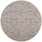 10' Black Round Wool Hand Loomed Handmade Area Rug